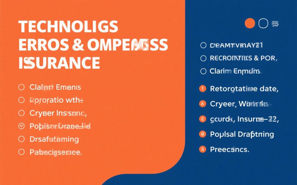 Technology Errors and Omissions Insurance: Claim Examples, Retroactive Date, Overlap with Cyber Insurance, and Policy Drafting Best Practices